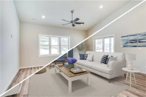 Living Room Home Staging Hamptons Style_1