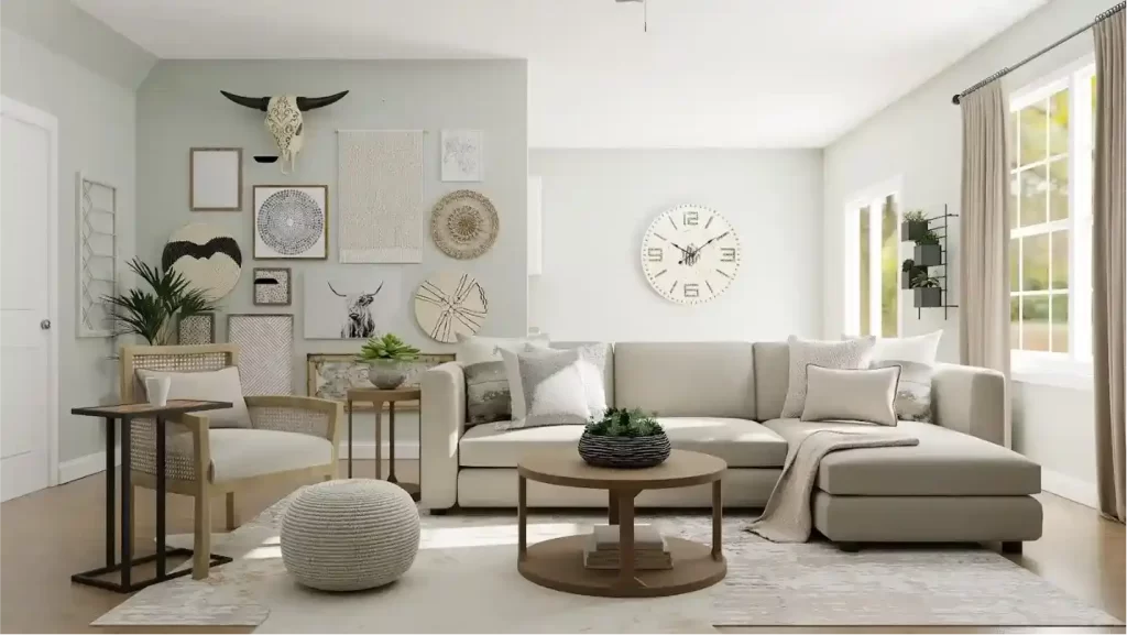 pastel colors Layer with Textiles and Soft Furnishings