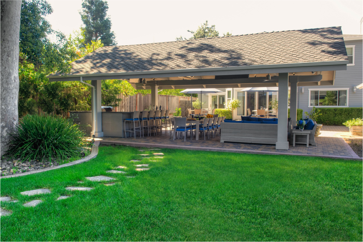 Outdoor Kitchen Lawn & Surrounding Enhancement
