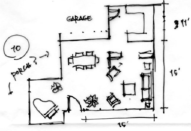 Exemple de plan salle de bain imprécis