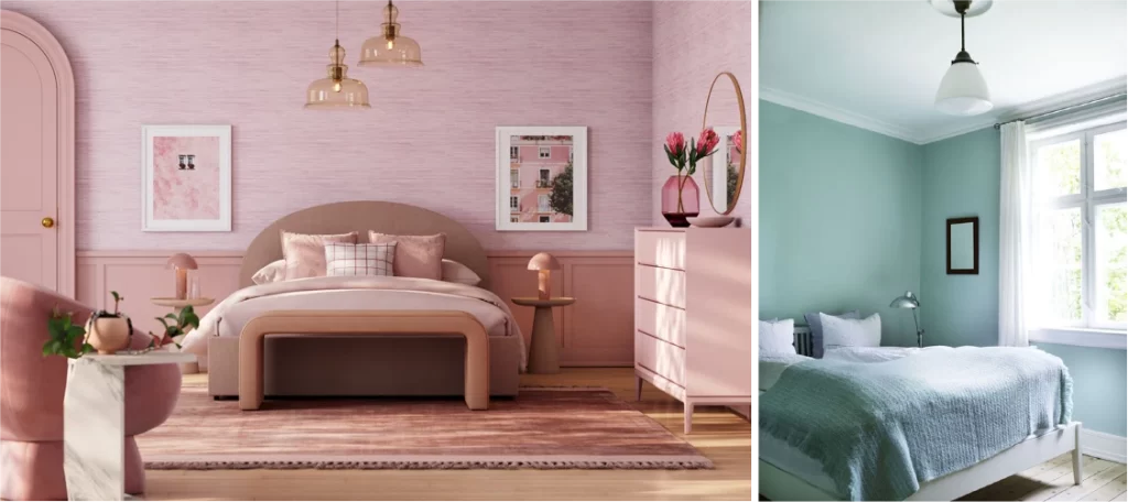 Try Monochrome Pastel Rooms