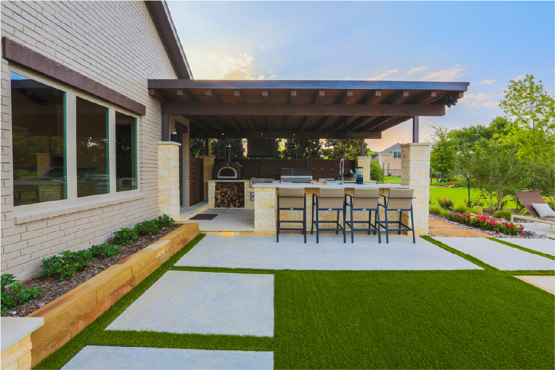 Outdoor Kitchen Day-to-Dusk Image Editing by WeFixPix