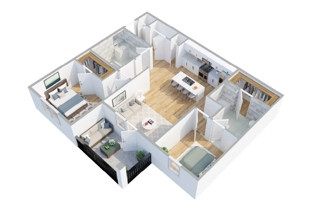 3D Floor Plan by WeFixPix Bathroom Plan