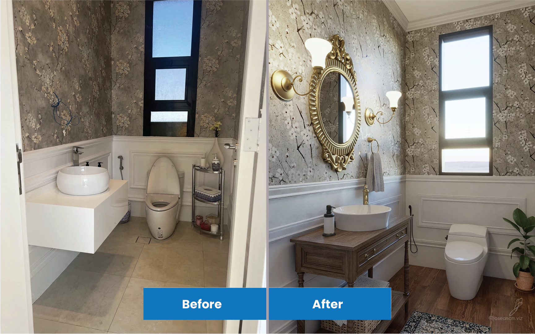 Bathroom Virtual Staging: Transform your property image into a stunning, modern space that attracts buyers and renters instantly.