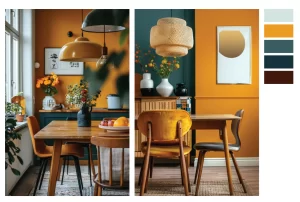 Color Palette Dining Room Decoration