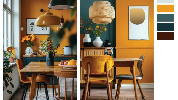 Color Palette Dining Room Decoration